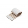 Muñequera Elástica Algodón Goma Sintética Fibra Deporte Protección Velcro Beige Xmas Christmas la Navidad
