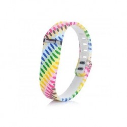 Sustitución de TPE grandes deportes + TPU Mu?equera w/ broche a Flex Fitbit Pulsera Inteligente - Multicolor