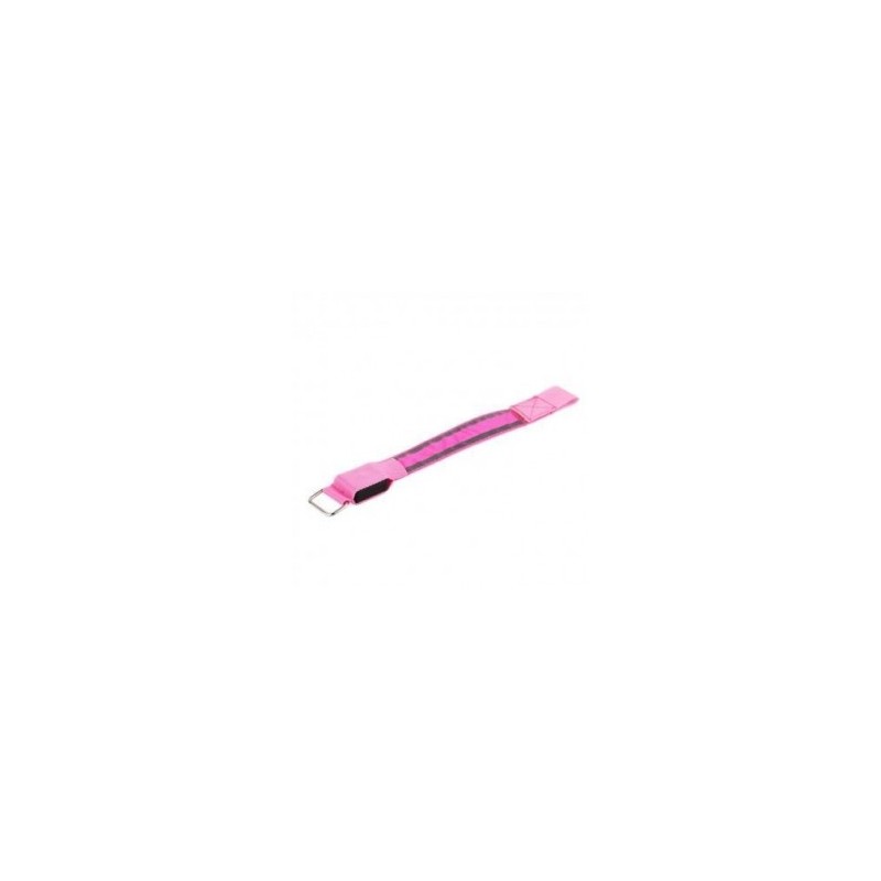 Brazalete Deportes Bike Seguridad LED reflectante correa de la empuñadura Snap Wrap Shine Brazalete Rosa