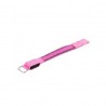 Brazalete Deportes Bike Seguridad LED reflectante correa de la empuñadura Snap Wrap Shine Brazalete Rosa