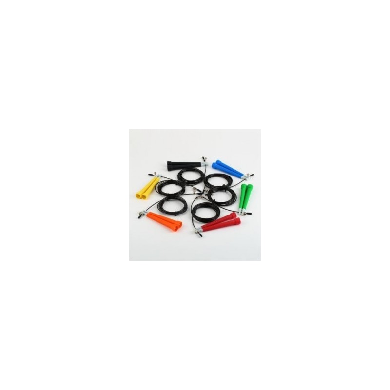 Acero de alta velocidad de alambre Skipping Skip Jump Rope cardio fitness Deportes EH