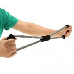 Bandas de resistencia ejercicio de yoga fitness Látex Tubo entrenamiento Pilates Gym Deportes gris y negro