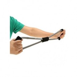 Bandas de resistencia ejercicio de yoga fitness Látex Tubo entrenamiento Pilates Gym Deportes gris y negro