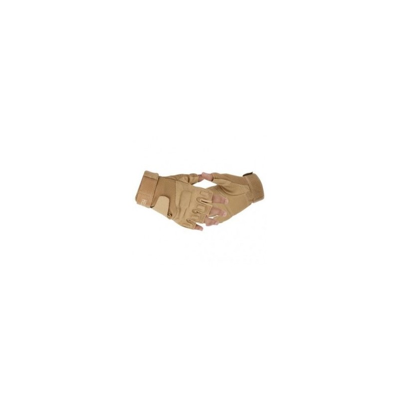 Guantes Deportes al aire libre sin dedos militar táctico de la caza a caballo juego NegroTrigoArmyGreen.