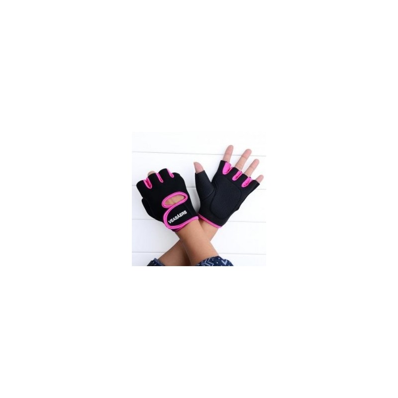 Deporte Ciclismo Gimnasio GYM mitad dedo de Guantes Halterofilia Ejercicio de Entrenamiento