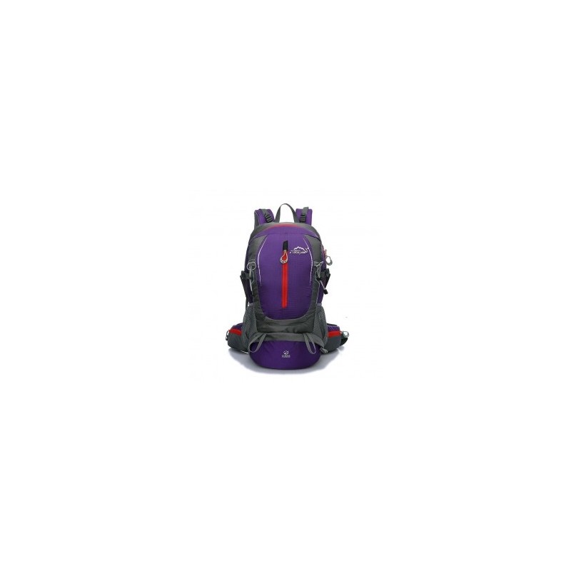 35L Moda Hombro ocio deportivo al aire libre a Caballo Bolsa Mochila Mochila Montañismo (morado)
