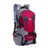 Gran capacidad Bolsa de deporte al aire libre Mochila senderismo a caballo (rojo oscuro)