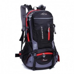 Moda 40L Mochila Senderismo viajes ocasionales Mochila Bolsa de deporte al aire libre (rojo)