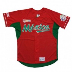 Camisola Probeis Mexico Serie del caribe Rojo