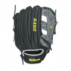 Guante para Béisbol Juvenil WTA04LB15YP66 Wilson-Negro con Gris