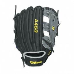 Guante para Béisbol Juvenil WTA04LB15YP66 Wilson-Negro con Gris