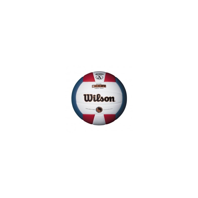 Wilson I-COR Power Touch Indoor Volleyball (Red/White/Blue)