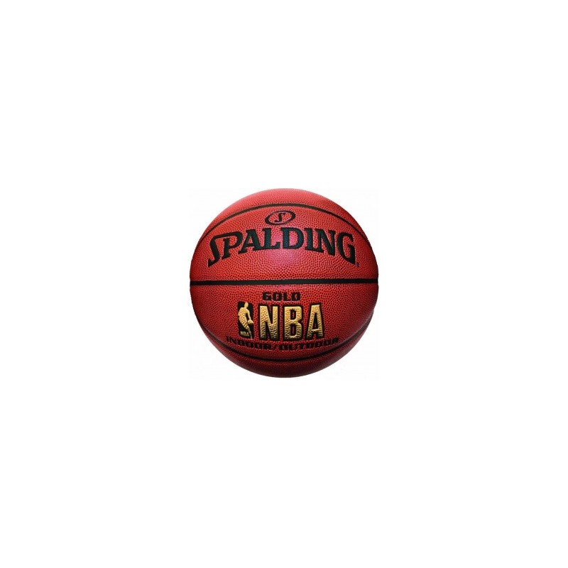 Balon Basquetbol Spalding Gold NBA Indoor/Outdoor PU 7-Ladrillo