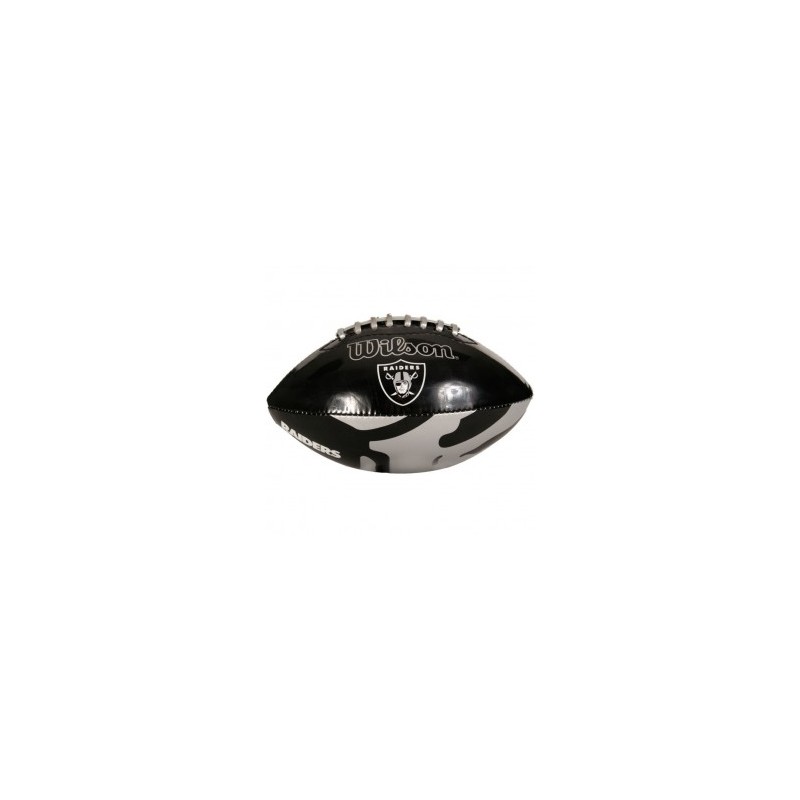 Balón de Americano Juvenil NFL Wilson WTF1534 RAID-Negro con Gris