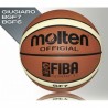 Balon Basquetbol Molten BGF6 Piel Sintetica 6-Ladrillo con Crema