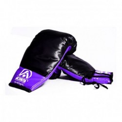 Guantes para Box Acosta 12 Onzas-Negro con azul